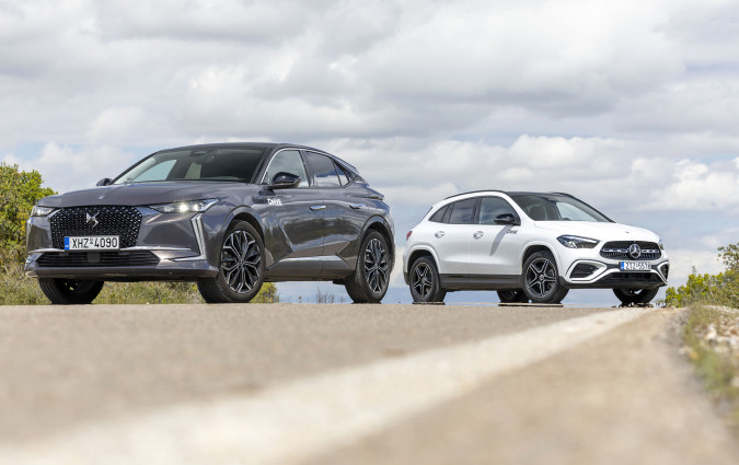 Με τη Mercedes-Benz GLA 250 e και την DS 4 E-Tense αντιπαραβάλλονται η γερμανική και η γαλλική εκδοχή της premium ταυτότητας. Test drive: DS 4 E-Tense vs Mercedes-Benz GLA 250 e /Photo © DRIVE Media Group/Thanasis Koutsogiannis