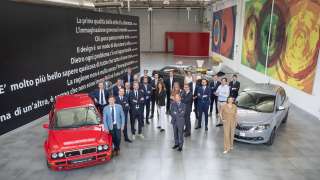 O Luca Napolitano, o Jean Pierre Ploué, η Roberta Zerbi και το τιμ της Lancia. Lancia